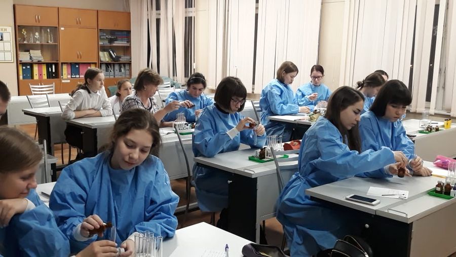 В ГБОУ Школа № 1354 «Вектор» в декабре прошёл цикл занятий по химии для обучающихся образовательных организаций